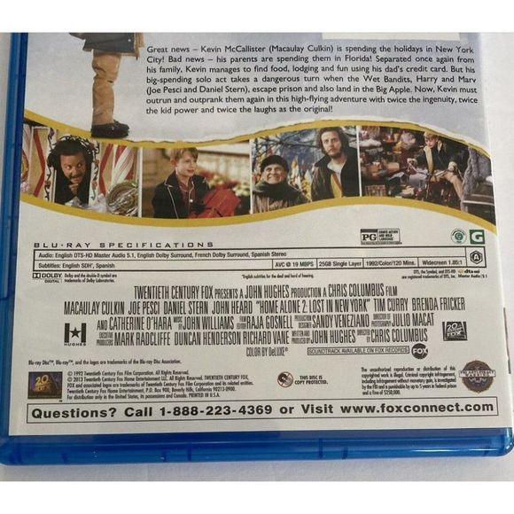 Home Alone 2: Lost in New York [Blu-ray] DVD, James Cole, Jedediah Cohen - Picture 4 of 8